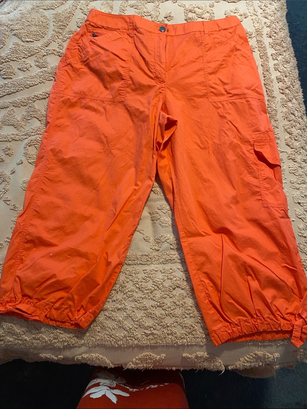 Chico's Vibrant Orange Cotton Pants
